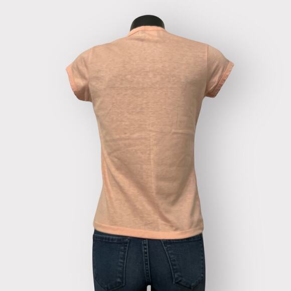 Elizabeth Adams Sport NEW VINTAGE Single Stitch Tee sz S Pastel Embroidery Shirt - Picture 4 of 9